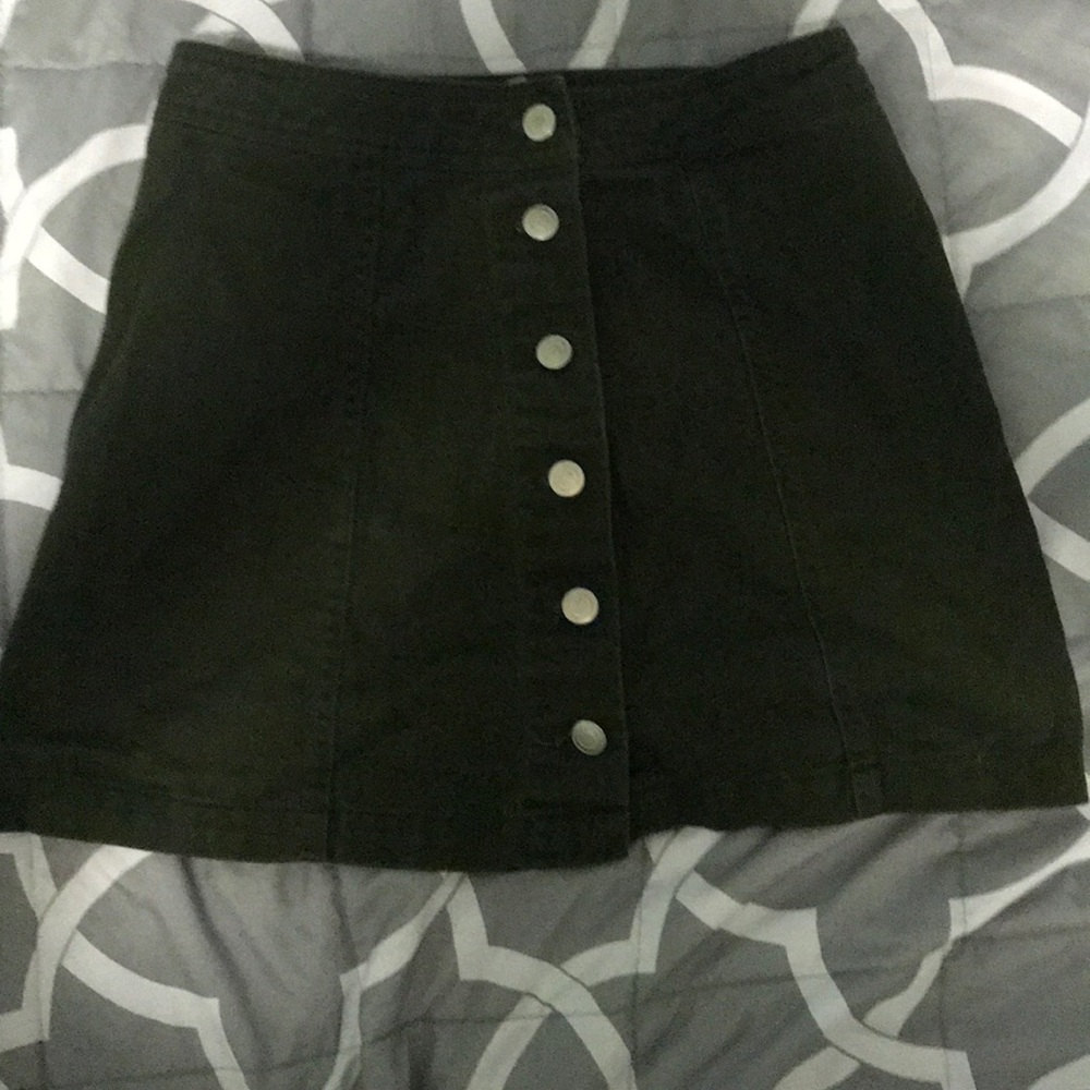 button down skirt